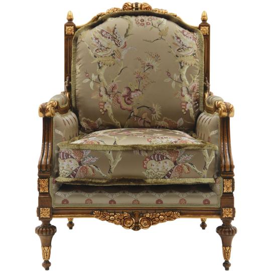 olasz klasszikus barokk valaszthato fakeretes faragott elegans fotel barna luxus villa kenyelmes esztergalt nagymeretu balaton kastely butorzat karpitos rugozott.jpg